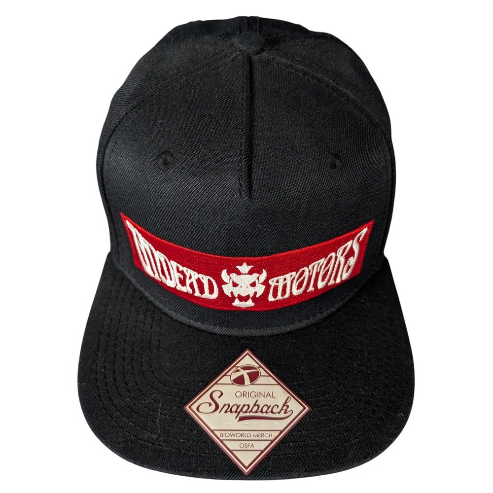 Nintendo Mario Kart 8 Undead Motors Snapback Hat Black Bowser Racing Patches Hat